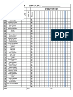 TURMA: 101 DISCIPLINA: - Frequência