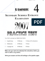T Enca) : Secondary Schools Entrance Examination