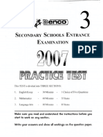 Encd) : Secondary Schools Entrance Examination