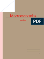 Macroeconomics: Seminar