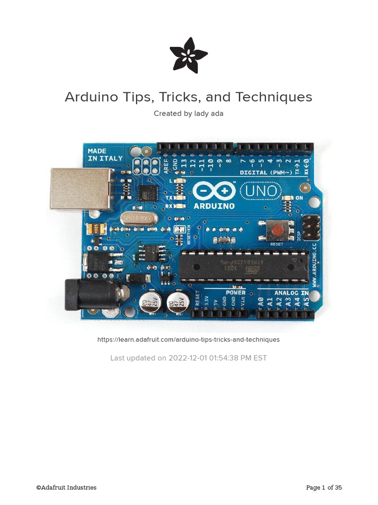 Arduino Tips Tricks and Techniques | PDF | Arduino | Computer Hardware