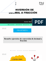 SEMANA 02 - Conversión de Decimal A Fracción 2 - 2023