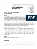 Housing Problems For Middle and Low Income People in Bangladesh: Challenges of Dhaka Megacity