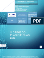Introdução ao PowerPoint: Crie uma Apresentação Sobre o Crime do Plágio e Suas Leis
