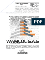 Sistema de Gestion Integral Hseq Politica Integral Hseq