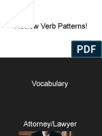 1 Review Verb Patterns!