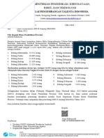 Surat Hasil Pelaksanaan OSNK Jenjang SMA - MA Tahun 2023