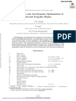 Aeroacoustic and Aerodynamic Optimization of Aircraft Propeller Blades - Marinus Et Al 2010