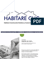 Construcción hotelera y comercial Habitare