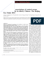 Acta Ophthalmologica - 2016 - Li - Prevalence and Associations of Central Serous Chorioretinopathy in Elderly Chinese The