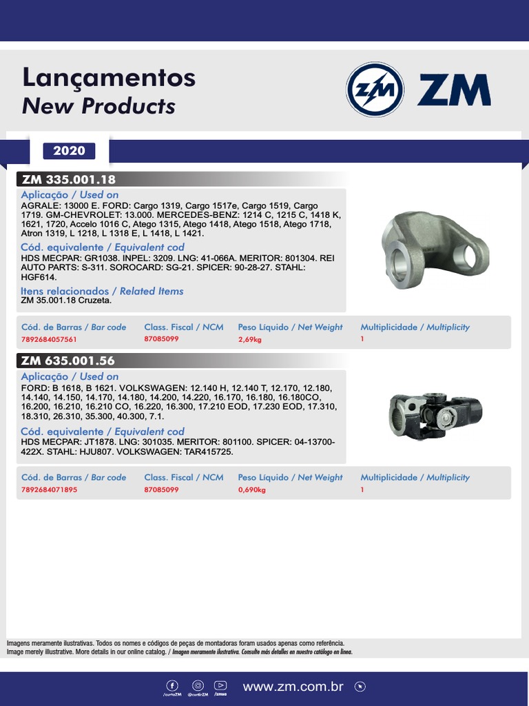 Flyer-Componentes Cardan-Setembro | PDF