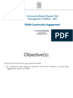CBDM-220: Community Engagement in Disaster Risk Reduction