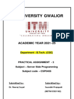 ITM University Gwalior: Academic Year 2021 - 25