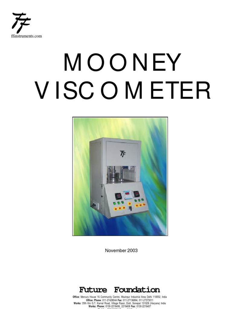 Mooney Technical DataSheet Viscosity Shear Stress