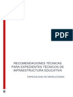 Recomendaciones Técnicas para Expedientes Técnicos de Infraestructura Educativa