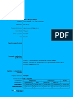 Europass-Curriculum Vitae: Informação Pessoal Branco Marques, Miguel