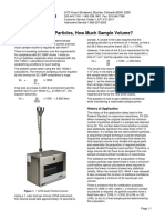 Volume per sample