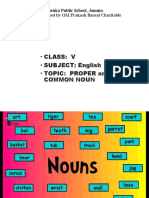 Class: V - SUBJECT: English - Topic: Proper and Common Noun