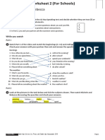 A2 Speaking Worksheet 2 (PDF - Io) Subir