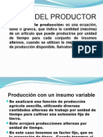 Teoría Del Productor: La Función de Producción: Es Una Ecuación