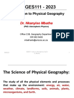 4/SGES111 - 2023: Introduction To Physical Geography