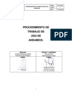 Procedimiento trabajo seguro andamios