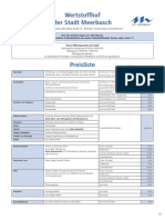 Preisliste Wertstoffhof 2020