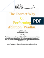 Sunnah Way of Wudhu - English