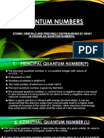 Chemistry Quantum Numbers