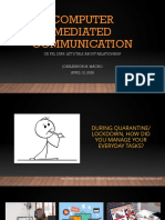 Computer Mediated Communication: Ge Fel Ltar: Let'S Talk About Relationship