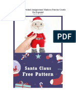 Santa Claus Navidad Amigurumi Muñeca Patrón Gratis en Español