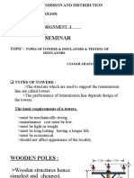 Seminar: Subject: Transmission and Distribution Subject Code: Ee3401 Assignment - 2