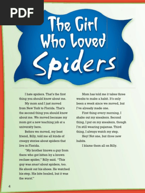 The Girl Who Loved Spiders