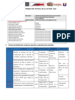 Plan de Festival de La Lectura Casas