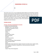 ENGINEERING PHYSICS 1A - (JANUARY 2021 EDITION) - Sections I-II