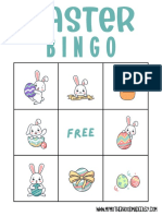 Easter Bingo Printable My Motherhood Made Easy