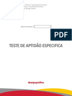 TESTE APTIDaO ESPECIFICA VEST 2011 DESIGN