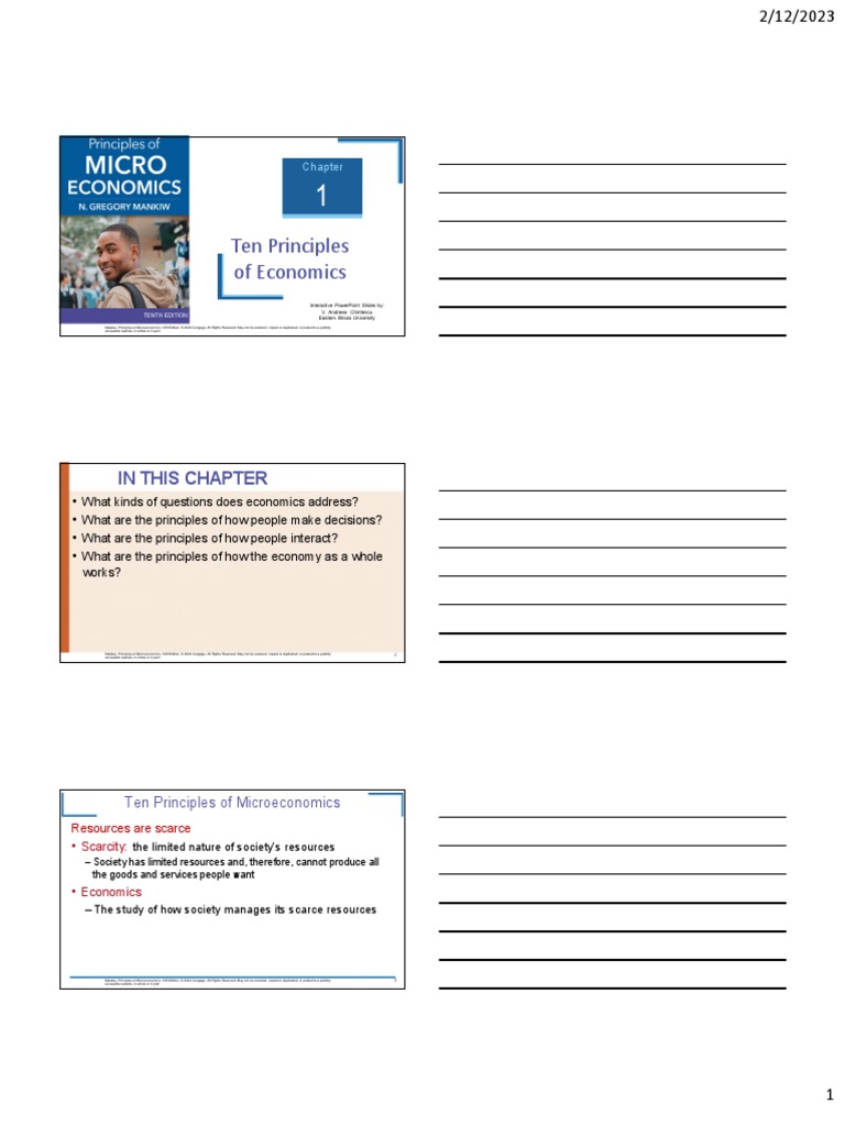 PRINCIPLES OF ECONOMICS | RLC MM FEB-UI