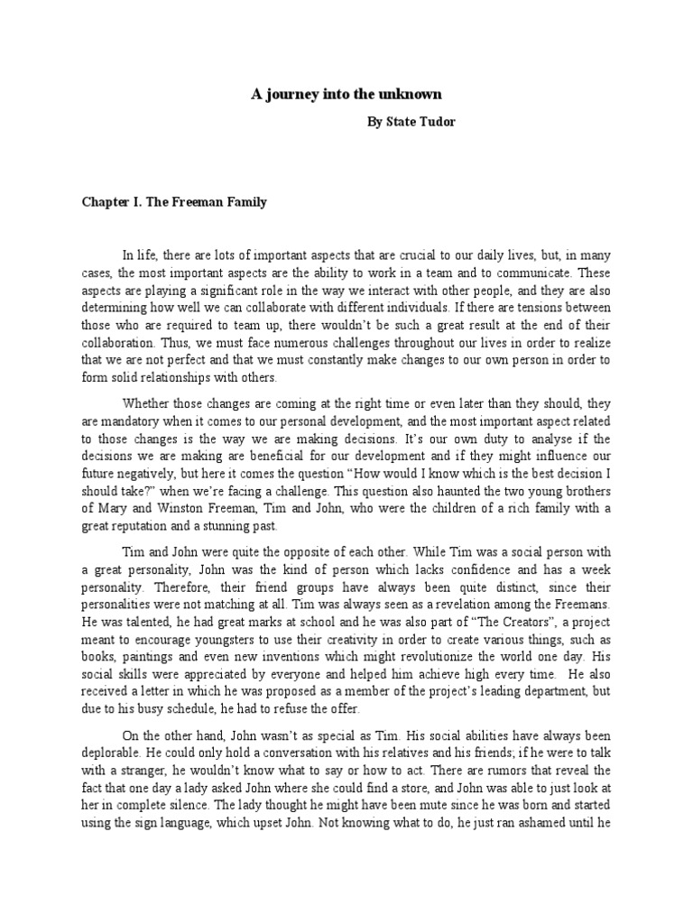 A Journey Into The Unknown PDF Curiosity(00)