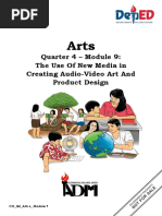 Arts 6_Q4_Module 9_The Use Of New Media In Creating Audio-Video Art And Product Design_v1