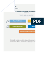 Matriz de Identificación de Requisitos Legales: Seguridad Social