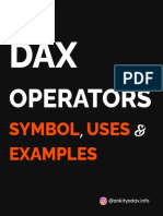 Dax Operators Symbol, Uses & Examples