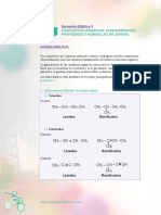 Características y nomenclatura de los hidrocarburos alifáticos