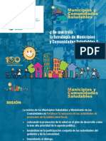 ¿ de Qué Trata La Estrategia de Municipios y Comunidades Saludables ?