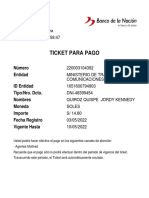 Ticket para Pago: Multipagos Fecha Hora 03/05/2022 12:58:47