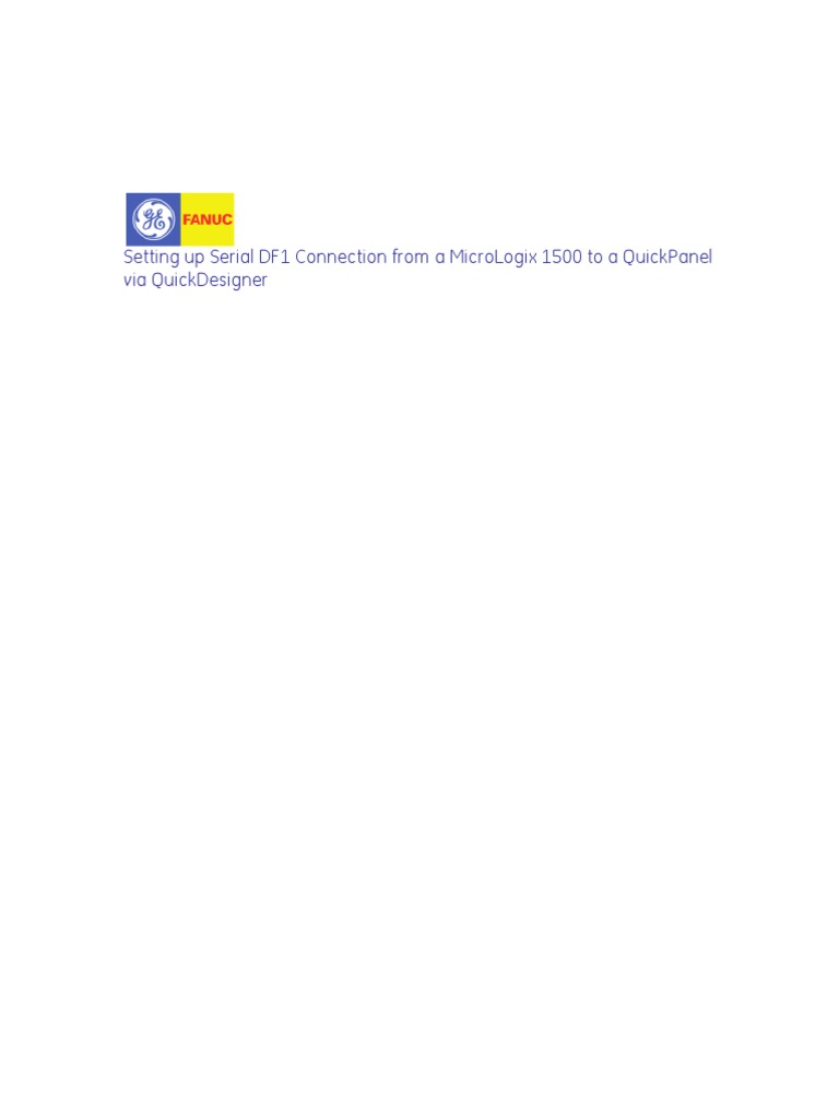 MicroLogix 1500 to QuickPanel DF1 Setup | PDF | Device Driver ...