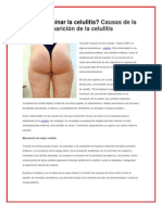 Como Eliminar La Celulitis Causas de La Aparición de La Celulitis