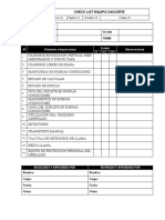 Check list oxicorte