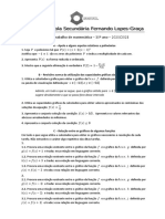 Ficha de Trabalho de Matemática - 10º Ano - 2020/2021