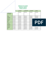 Shedule of Classes Monday-Friday 7:30am-3:30 PM